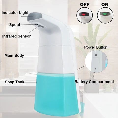 🫧 CleanWave Flow |✨Dispensador de Jabón Automático 🧼
