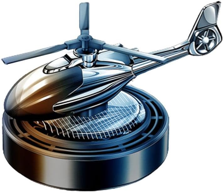 🛩️Ambientador Solar Helicóptero-Avión🚁  -  Elegancia, estilo y aroma para tu auto