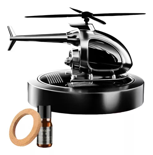 🛩️Ambientador Solar Helicóptero-Avión🚁  -  Elegancia, estilo y aroma para tu auto