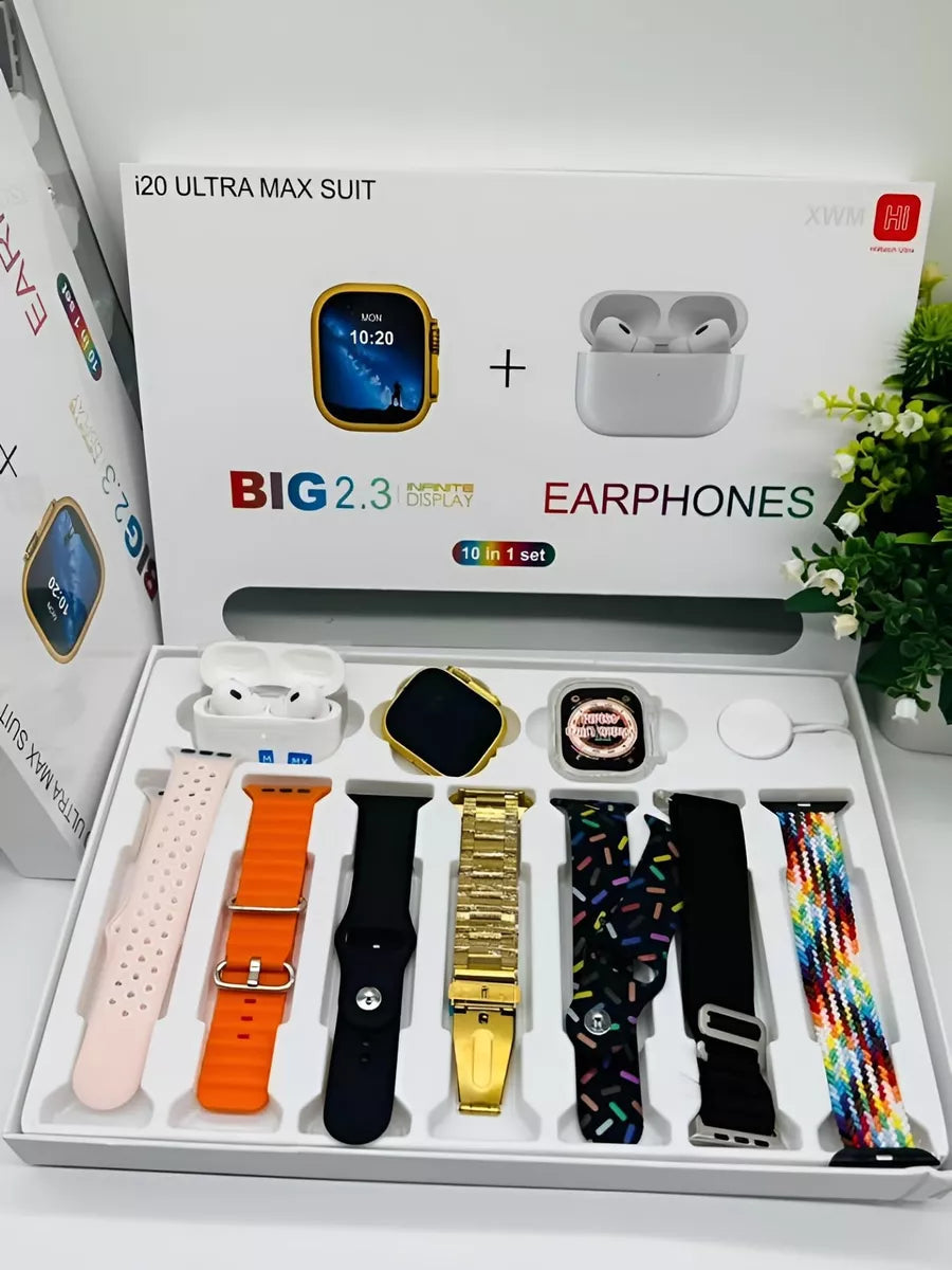 ⌚COMBO SMARTWATCH ULTRA 2 Y57 | 🎁10 EN 1 INCLUYE AUDIFONOS + 7 CORREAS⭐