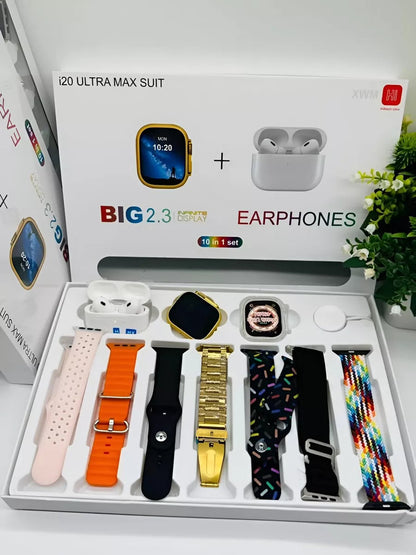 ⌚COMBO SMARTWATCH ULTRA 2 Y57 | 🎁10 EN 1 INCLUYE AUDIFONOS + 7 CORREAS⭐