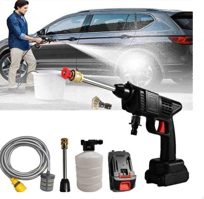 💦Hidrolavadora Inalámbrica de Alta Presión Portátil + 2 Baterías Recargables🔋