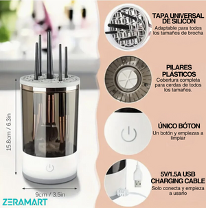 ⭐GlamGlide Cleaner | Limpiador de brochas eléctrico 🖌️