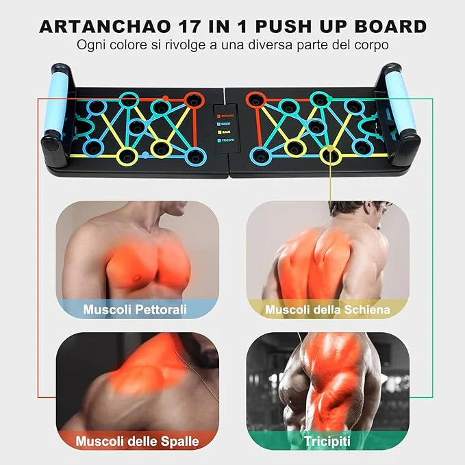 Tabla Push Up 14 ejercicios en 1 - Obtén los resultados deseados