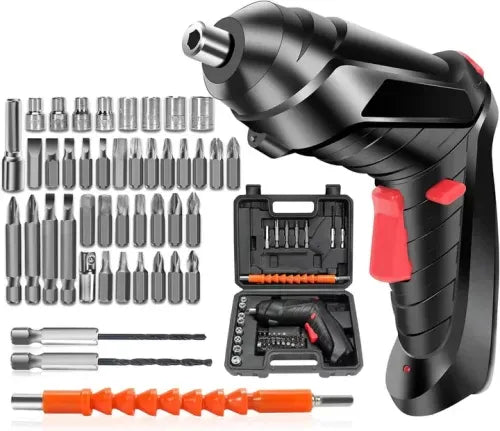 🪛DESTORNILLADOR ELECTRICO RECARGABLE PREMIUM | KIT  +45 PIEZAS 💼