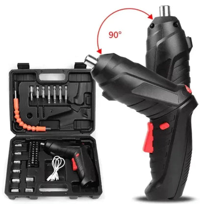 🪛DESTORNILLADOR ELECTRICO RECARGABLE PREMIUM | KIT  +45 PIEZAS 💼